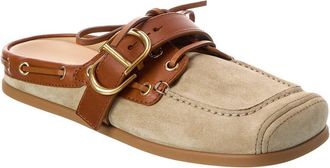 Dior Voile Suede & Leather Mule