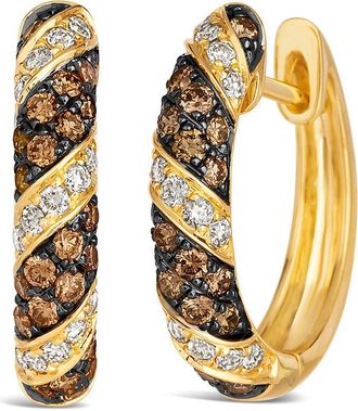 Le Vian 14K 0.92 Ct. Tw. Diamond Hoop Earrings