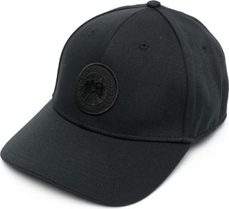 Canada Goose logo-patch curved-peak cap - men - Polyester/Polyester - M/L - Black