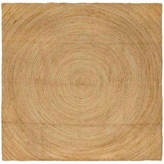 vidaXL Rug Brown 240 x 240 cm Jute vidaXL