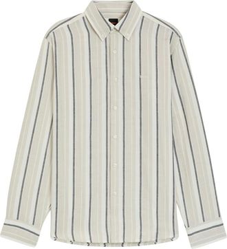 HUGO BOSS Heren, Overhemden, Beige, Maat: L