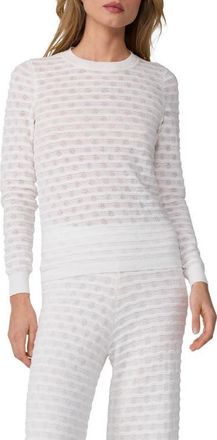 Diane Von F&uuml;rstenberg Annie Texture Stitch Sweater in White at Nordstrom, Size Medium