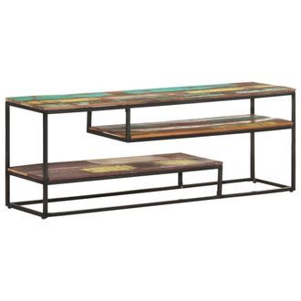vidaXL Mueble Para Tv De Madera Maciza Reciclada 130x30x45 Cm Vidaxl