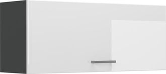 Vicco Armario Colgante R-line, Blanco Alto Brillo/antracita, 100 Cm Plano, Vicco