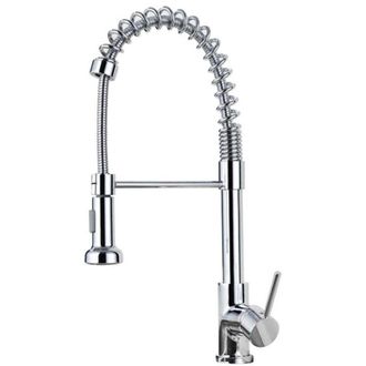 OEM Grifo De Cocina, Grifo Mezclador De Cocina Con Rociador Extra&iacute;ble, Grifo De Fregadero De Arco Alto Giratorio De 360&deg;, Acero Inoxidable Cepillado -crez