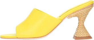 Paloma Barcel&oacute; Sandalen Groen - Dames - Muiltjes - Geel - 36 EU - Leer - Schoenen
