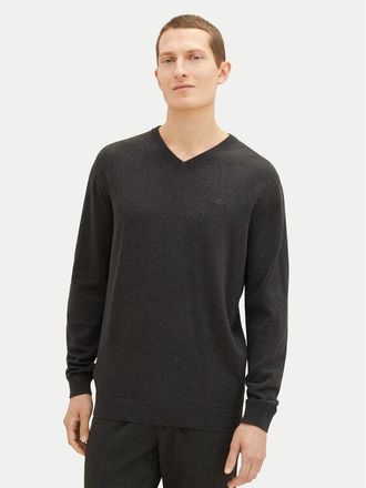 Maglione Basic Uomo TOM TAILOR - In Cotone, Comodo E Versatile, Con Logo Ricamato - Foto 7
