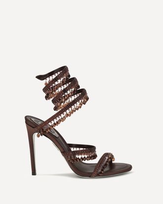 Rene Caovilla Chandelier Sandals in satin Female 37.5