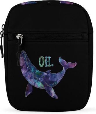 Generic Oh Whale Aquatic Ephemera Crossbody Bag Adjustable Satchel Cute Shoulder Bag Lightweight Sling Bags