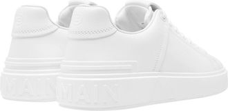 Balmain Womens Sneakers White Leather Rubber