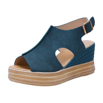 Generic Womens Slide Wedge Sandal Comfortable Platform Walking Sandals With Memory Foam Open Toe Lightweight Breathable For Summer Travel Casual Beach Outdoor