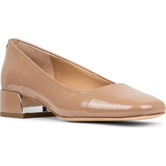 Donald J Pliner Block Heel Pump in Buff at Nordstrom Rack, Size 6.5