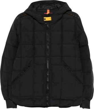 Parajumpers Black Quilted Hood Jacket
