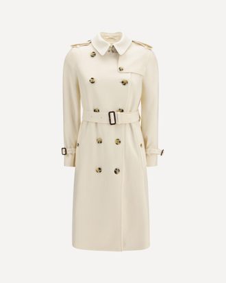 Burberry Trench Kensington lungo in cashmere Woman 10