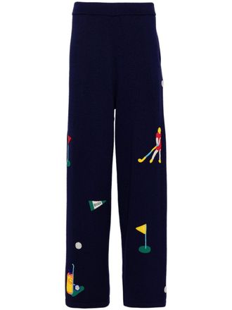 Bode bead detailing golf trousers - Blue