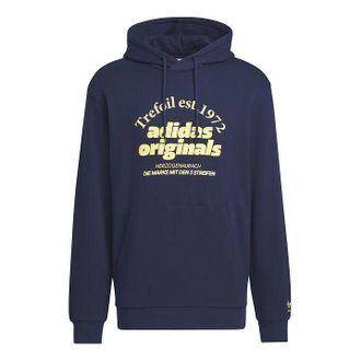 adidas Originals Graphic Hoodies Asia Sizing Navy JE3487