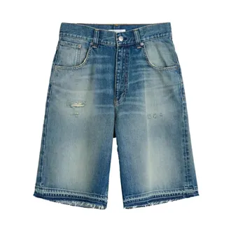 Sunflower Denim Shorts, male, Blue, Size: W33 Super Wide Short