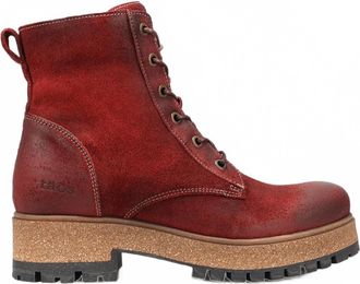 Taos Womens Main Street Ankle Boots In Garnet Rugged