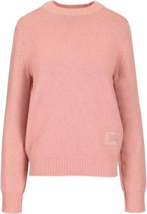 Burberry Truien & Vesten, Dames, Roze, S, Constance Cashmere Crewneck Sweater