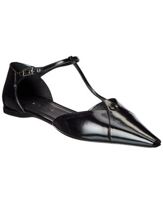 Max Mara Leather Flat