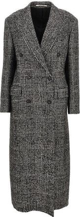 Tagliatore Prince of Wales long coat Woman 40