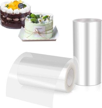OEM Film Para Bordes De Tartas, Dos L&aacute;minas Por Paquete, Dimensiones 10 Cm X 10 M Y 15 Cm X 10 M Respectivamente