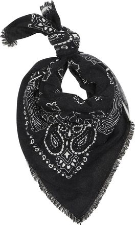 Kujten Hachiko Bandana Fringed Cashmere Scarf