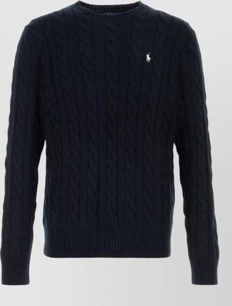 Polo Ralph Lauren cable-knit cotton crewneck sweater