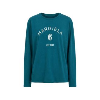 Maison Margiela Logo-print Long-sleeve Sweatshirt