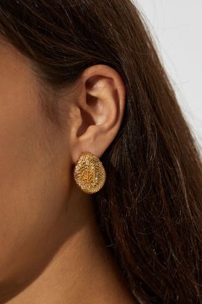 Jacquemus Brass Earrings Herisson, Womens, Gold
