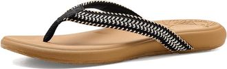 Roxy Mellow Lx Womens Sandals Woven Black/White : 10 M, Synthetic