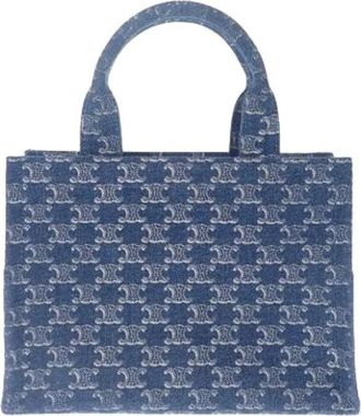 Celine Pre-owned Denim Satchel - Dames - Vintage Shopper - Blauw - ONE Size - Denim - Vintage