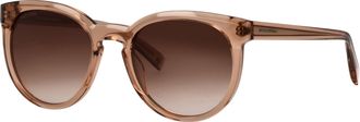 Marc O'Polo Sonnenbrille MARC OPOLO, Damen, braun transparent, leicht durchscheinend, Sonnenbrillen Sonnenbrille, Form Feminin, Logoschriftzug auf B&uuml;gel und Glas,