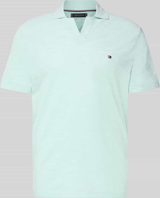 Tommy Hilfiger Regular Fit Poloshirt aus reiner Baumwolle in Mint, Gr&ouml;&szlig;e XXL