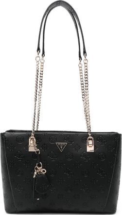 Guess Co Tisha schoudertas met 4G-monogram - Zwart