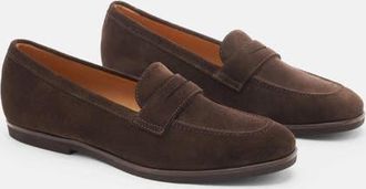 Scarosso Monica Loafers in Brown - Suede at Nordstrom, Size 39.5