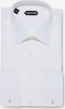 Tom Ford Slim-Fit-Hemd aus Voile mit Latz Cocktail