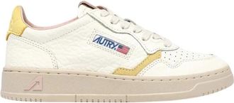 Autry Medalist Low - Dames - Sneakers - Wit - 36 EU - Katoen - Schoenen