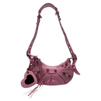 Balenciaga Pre-owned Shoulder Bags, female, Pink, Size: ONE SIZE Pre-owned Le Cagole XS Shoulder Bag