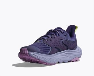 Hoka One One Womens Anacapa 2 Low Gtx Sneakers In Meteor / Cosmic Sky