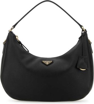 Prada Black Logo Shoulder Bag