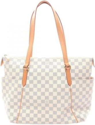 Louis Vuitton Pre-owned Tote Bags, female, White, Size: ONE SIZE Pre-owned Totally MM Tote Bag