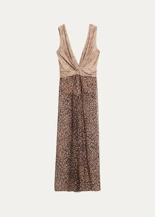 Ramy Brook Kensley Leopard Jumpsuit