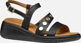Geox Womens Geox Womens/Ladies D Meliconia Sandals - Black - Size: 7.5