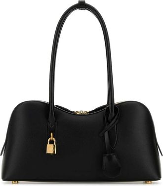 Stella McCartney Ryder Medium Schoudertas in Zwart - Dames - Schoudertassen - Zwart - ONE Size - Leer - Tassen
