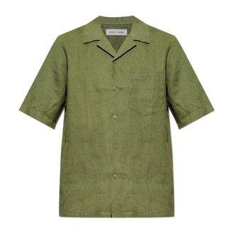 Sams&oslash;e & Sams&oslash;e Short Sleeve Shirts, male, Green, Size: L Oscar Shirt
