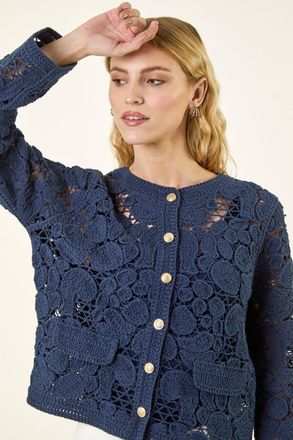 Roman Crochet Knit Jacket