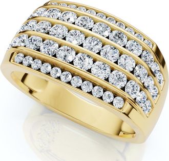 Pompeii3 2Ct Mens Diamond Ring in 14k Gold Lab Grown