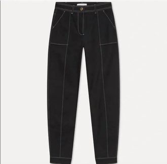 Something Navy Womens Contrast Stitch Jeans In Black