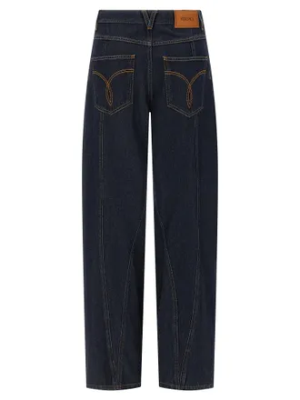 Versace Soft Wash Cotton Jeans - Navy